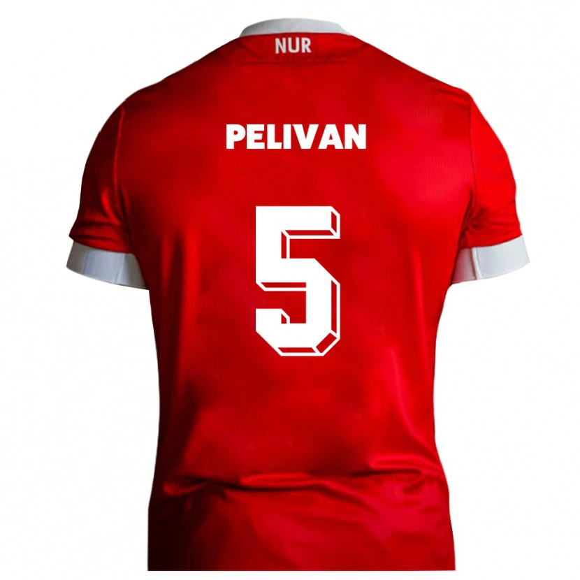 Danxen Kid Dominik Pelivan #5 Red White Home Jersey 2025/26 T-Shirt