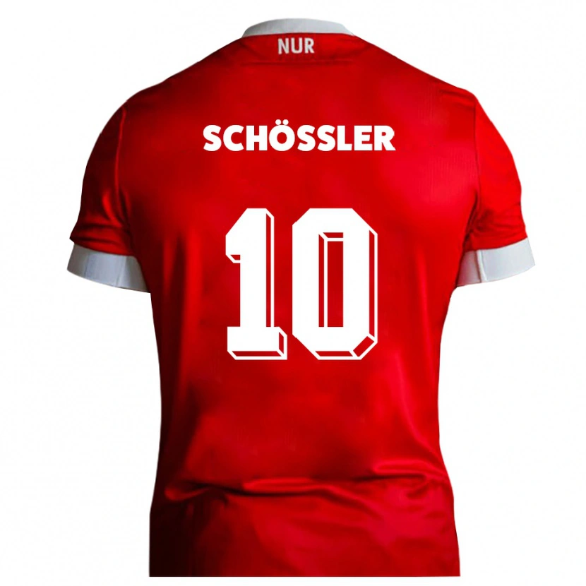 Danxen Kid Maris Schößler #10 Red White Home Jersey 2025/26 T-Shirt