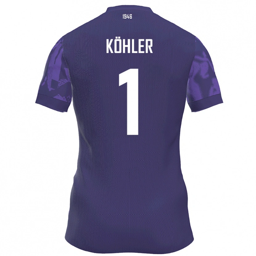 Danxen Kid Lucas Köhler #1 Purple White Home Jersey 2025/26 T-Shirt