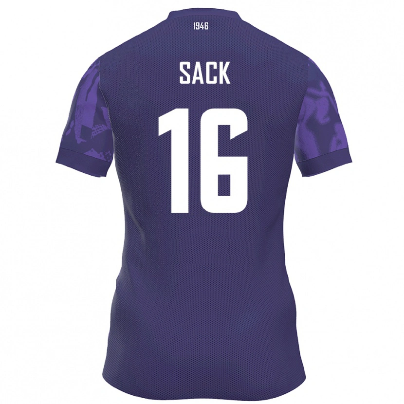 Danxen Kid William Sack #16 Purple White Home Jersey 2025/26 T-Shirt