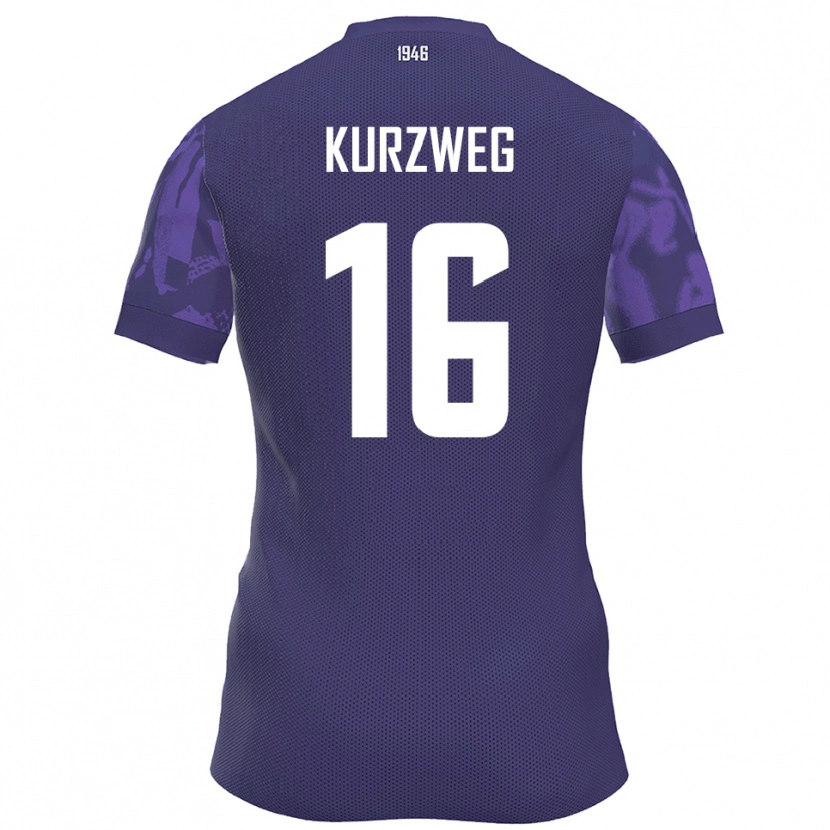 Danxen Kid Cedric Kurzweg #16 Purple White Home Jersey 2025/26 T-Shirt