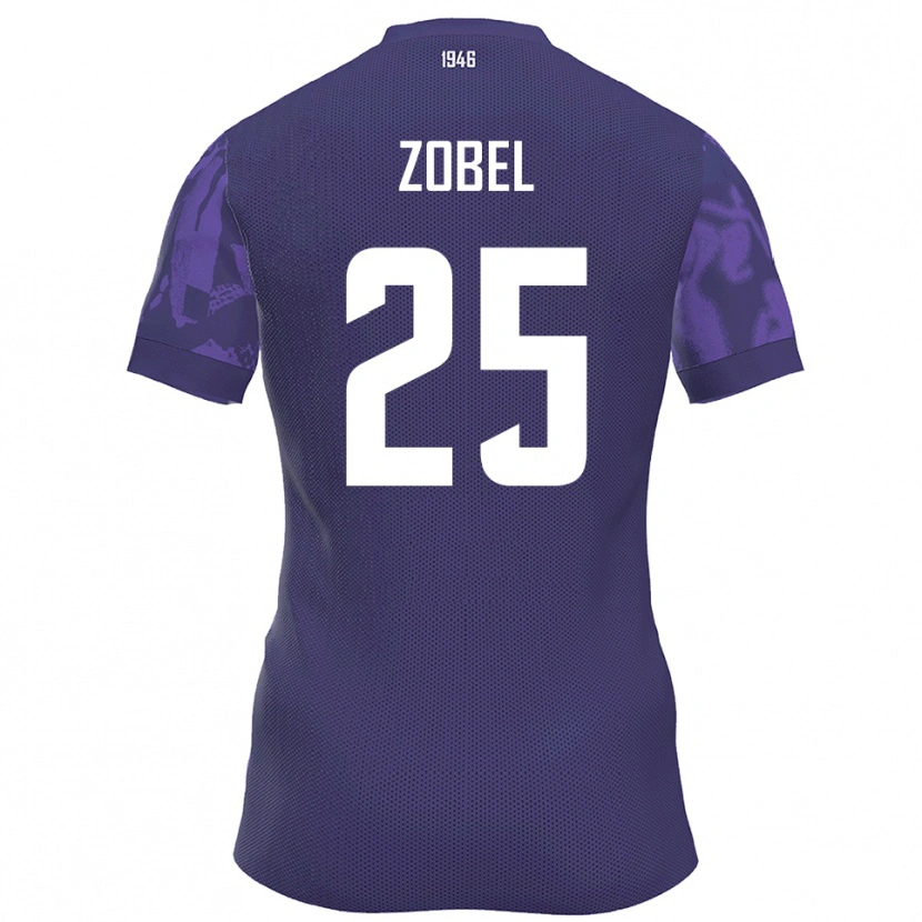 Danxen Kid Tristan Zobel #25 Purple White Home Jersey 2025/26 T-Shirt