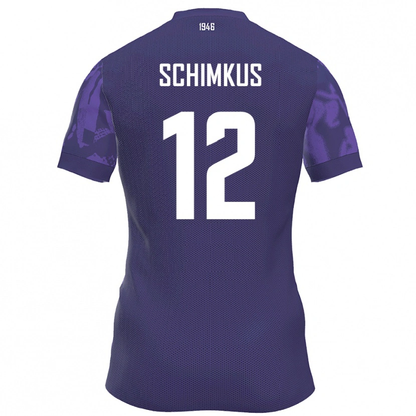 Danxen Kid Lukas Schimkus #12 Purple White Home Jersey 2025/26 T-Shirt