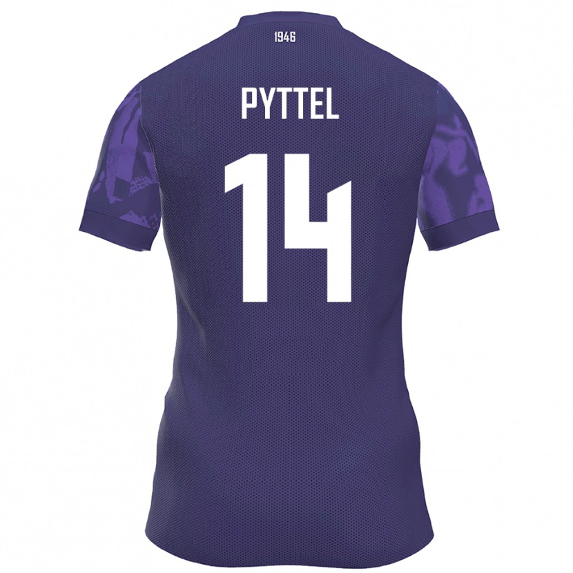 Danxen Kid Henrik Pyttel #14 Purple White Home Jersey 2025/26 T-Shirt