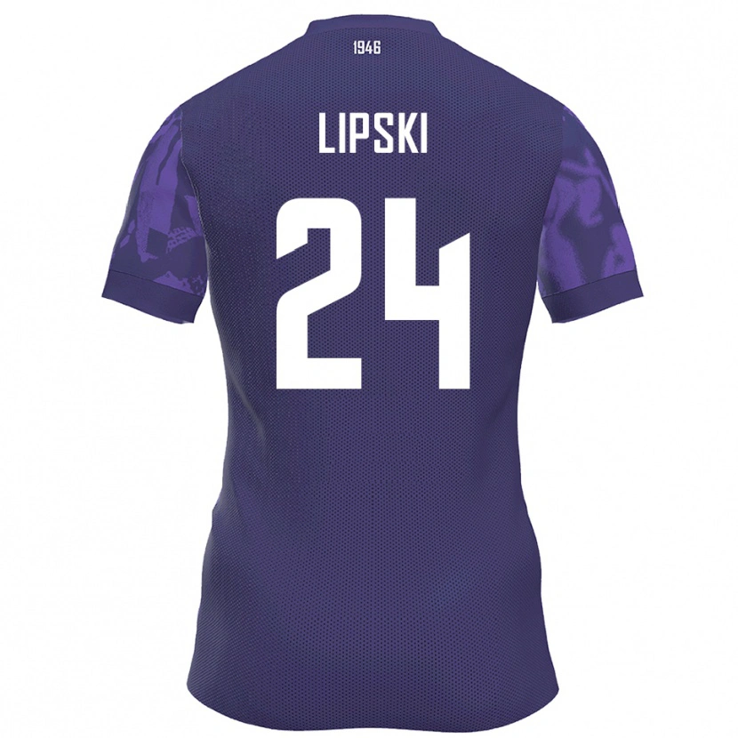 Danxen Kid Yarin Lipski #24 Purple White Home Jersey 2025/26 T-Shirt