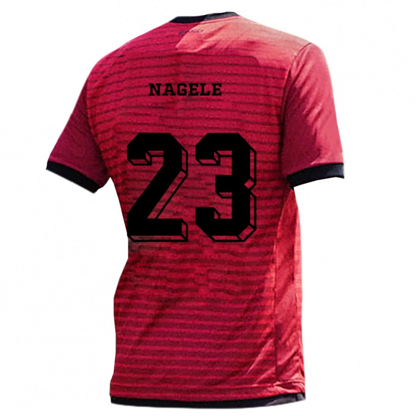Danxen Kid Matteo Nagele #23 Red Black Home Jersey 2025/26 T-Shirt
