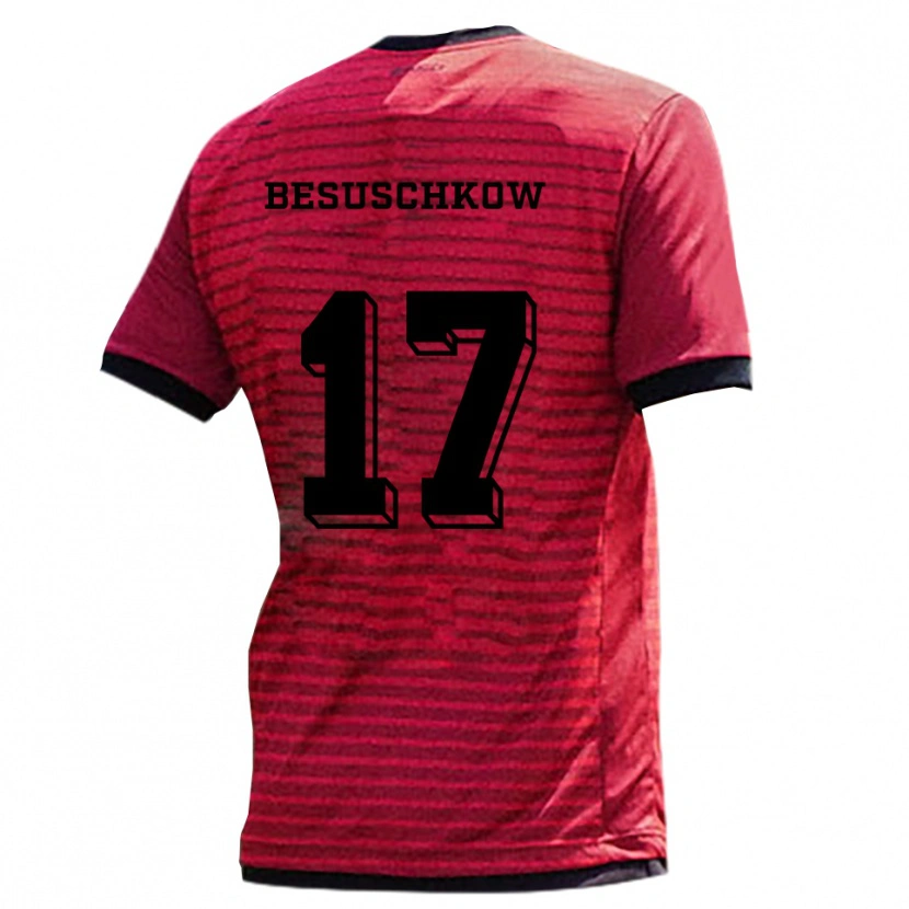 Danxen Kid Max Besuschkow #17 Red Black Home Jersey 2025/26 T-Shirt