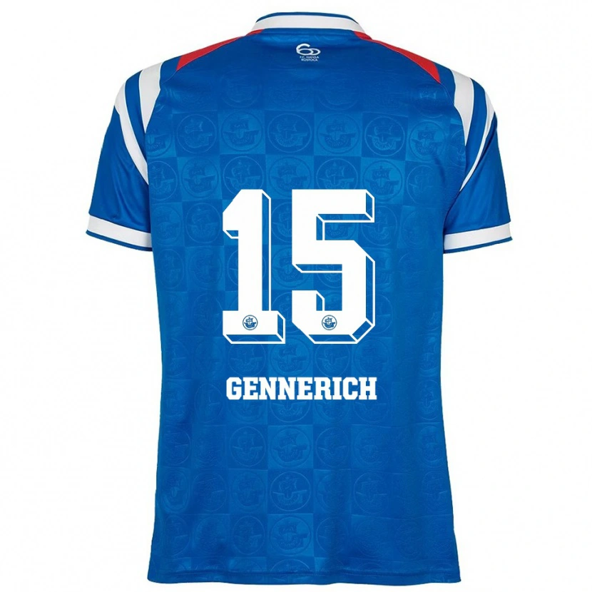 Danxen Kid Nick Gennerich #15 Blue White Red Home Jersey 2025/26 T-Shirt