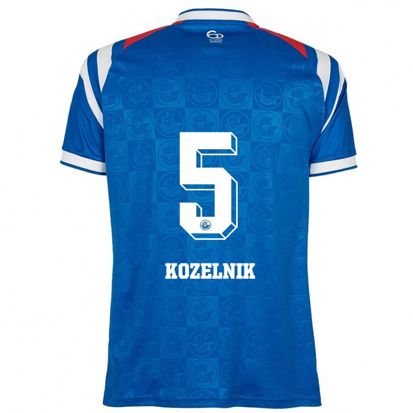 Danxen Kid Till Kozelnik #5 Blue White Red Home Jersey 2025/26 T-Shirt