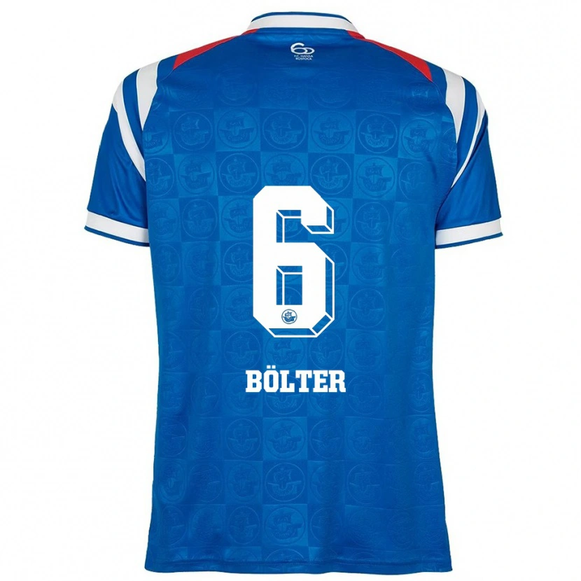 Danxen Kid Marc Bölter #6 Blue White Red Home Jersey 2025/26 T-Shirt