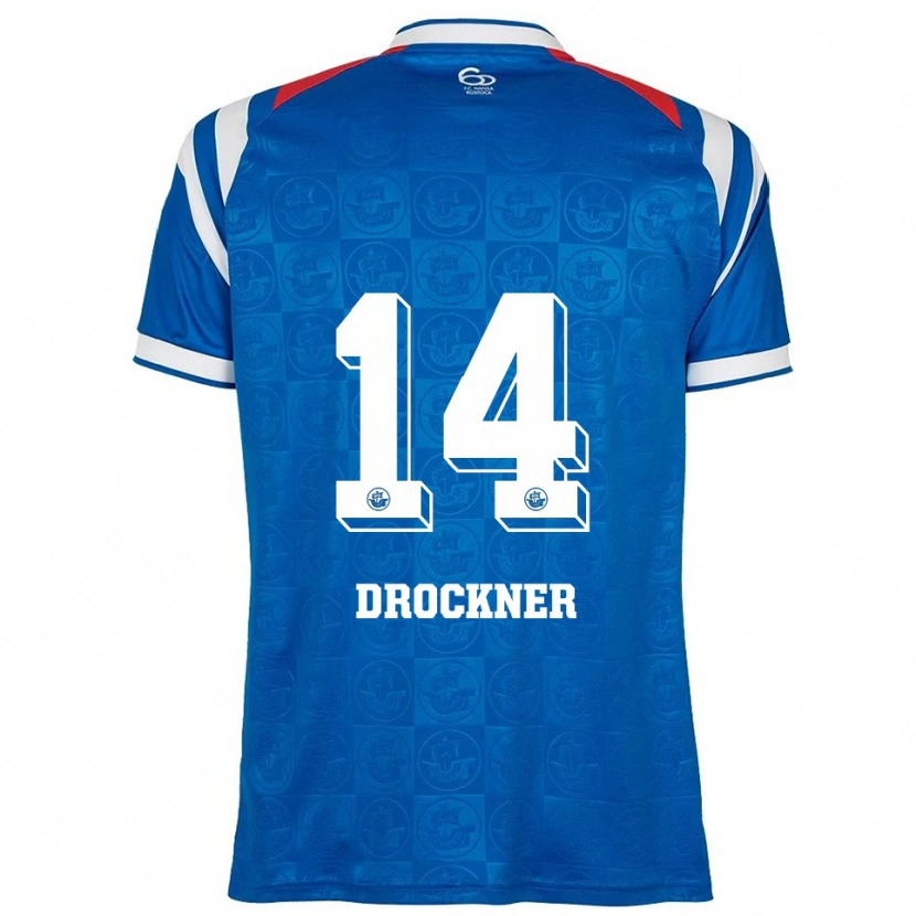 Danxen Kid Malin Drockner #14 Blue White Red Home Jersey 2025/26 T-Shirt