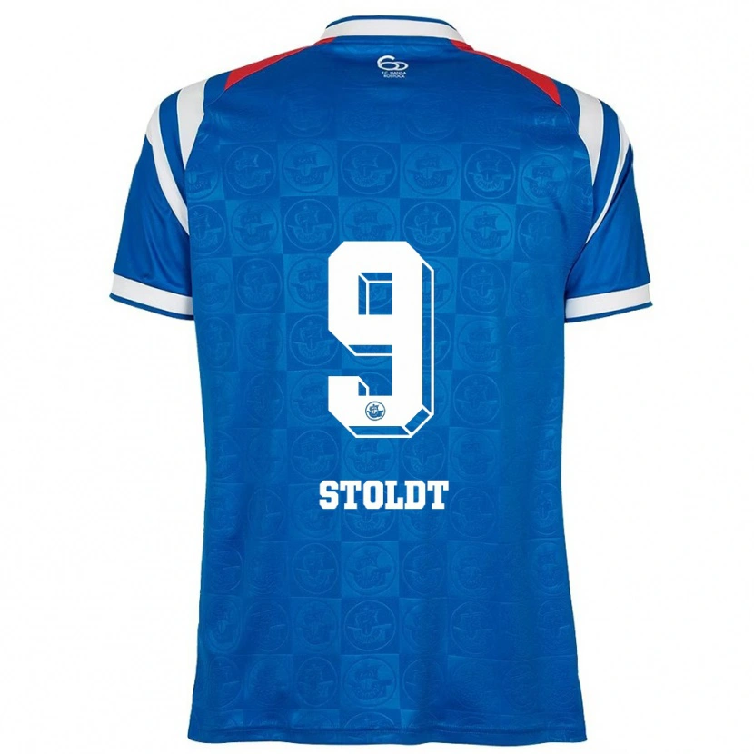 Danxen Kid Luca Stoldt #9 Blue White Red Home Jersey 2025/26 T-Shirt