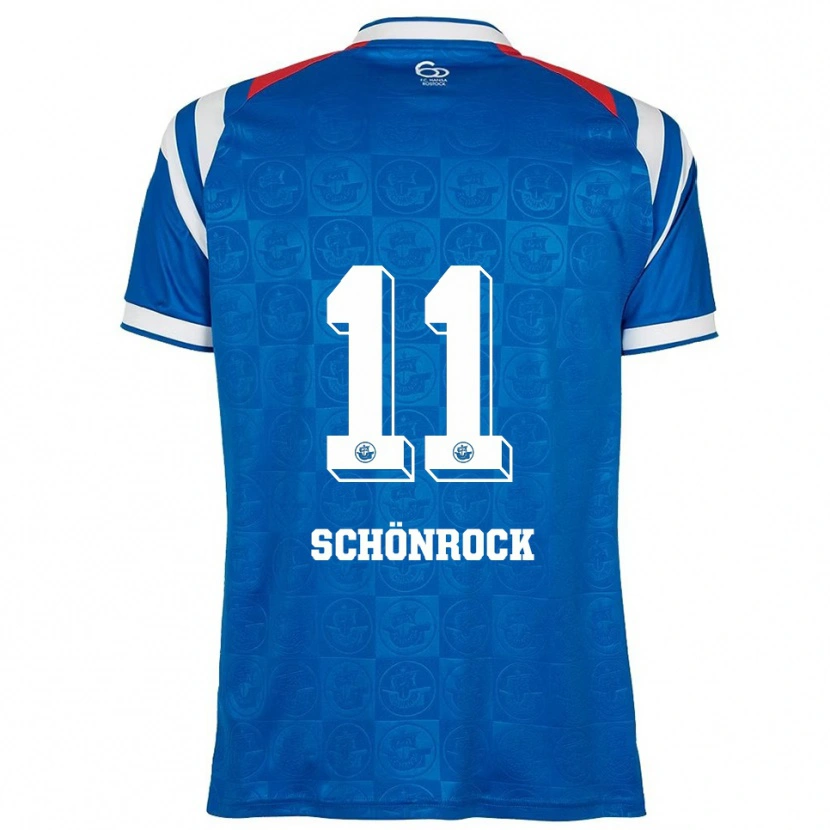 Danxen Kid Thorben Schönrock #11 Blue White Red Home Jersey 2025/26 T-Shirt