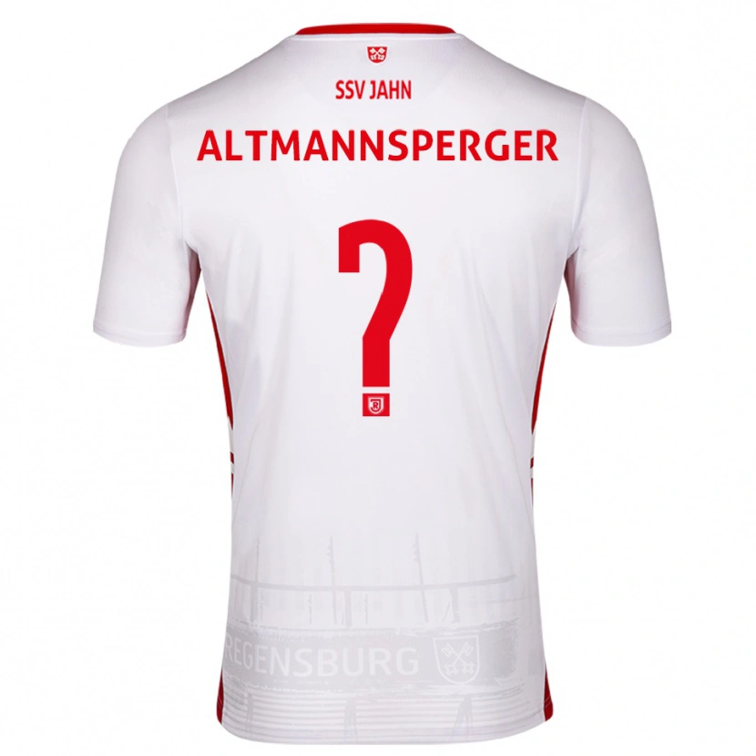 Danxen Kid Felix Altmannsperger #0 White Red Home Jersey 2025/26 T-Shirt