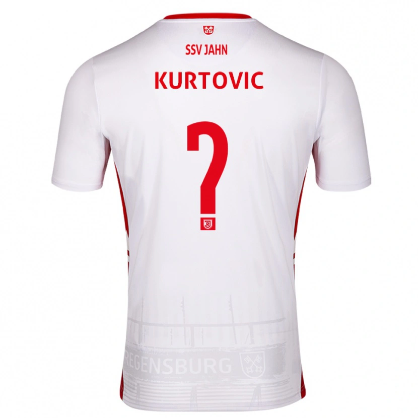 Danxen Kid Domagoj Kurtovic #0 White Red Home Jersey 2025/26 T-Shirt