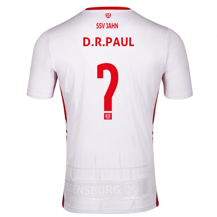 Danxen Kid David Rodríguez Paul #0 White Red Home Jersey 2025/26 T-Shirt