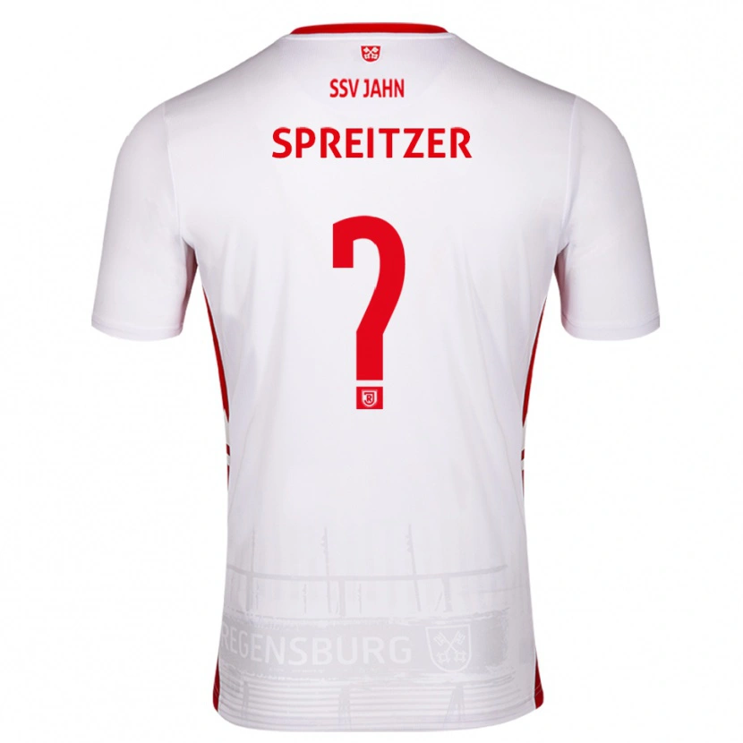 Danxen Kid Simon Spreitzer #0 White Red Home Jersey 2025/26 T-Shirt