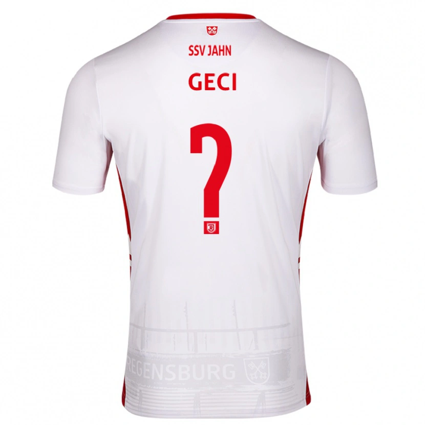 Danxen Kid Diljan Geci #0 White Red Home Jersey 2025/26 T-Shirt