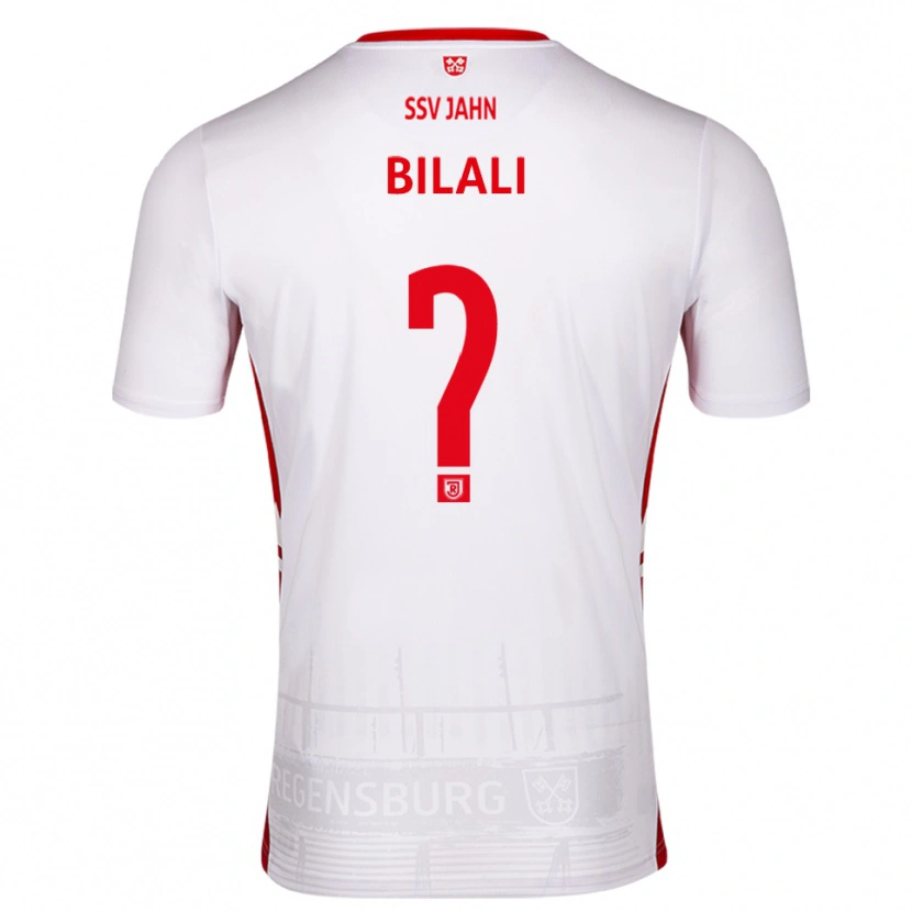 Danxen Kid Besmir Bilali #0 White Red Home Jersey 2025/26 T-Shirt