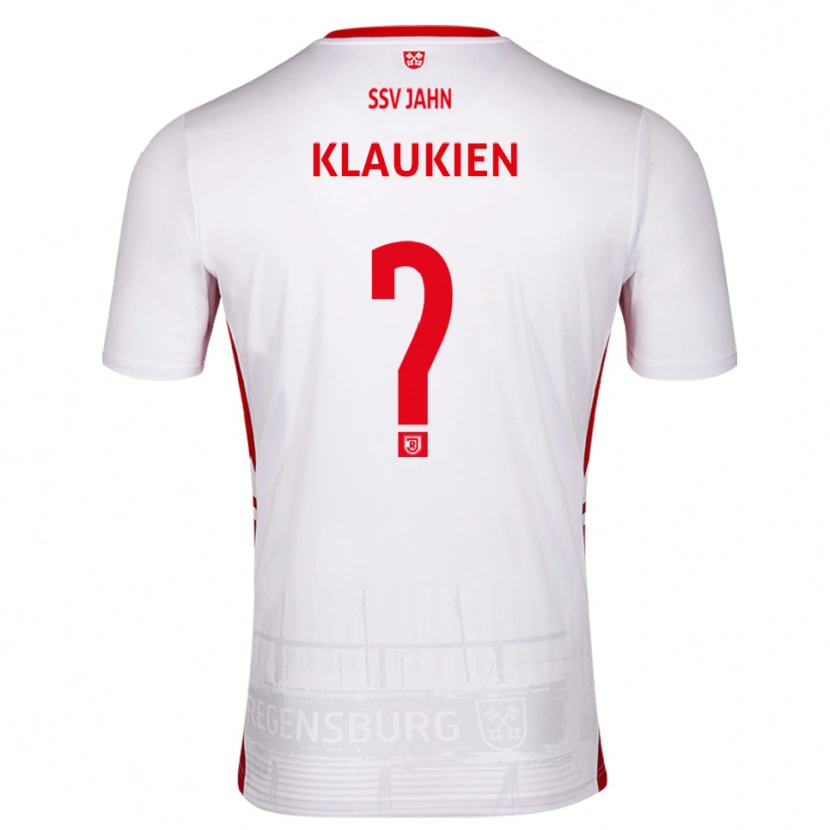 Danxen Kid Luca Klaukien #0 White Red Home Jersey 2025/26 T-Shirt