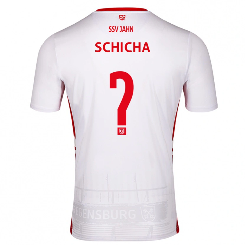 Danxen Kid Niklas Schicha #0 White Red Home Jersey 2025/26 T-Shirt