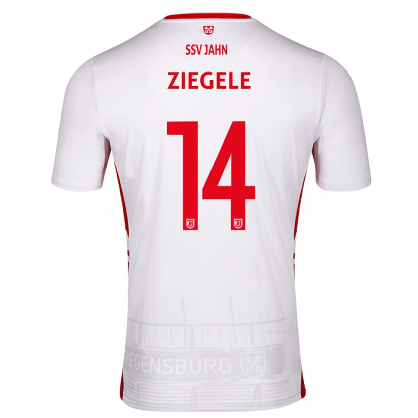 Danxen Kid Robin Ziegele #14 White Red Home Jersey 2025/26 T-Shirt