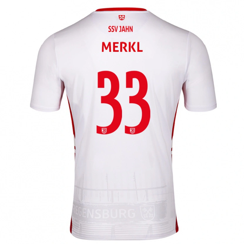 Danxen Kid Maurice Merkl #33 White Red Home Jersey 2025/26 T-Shirt