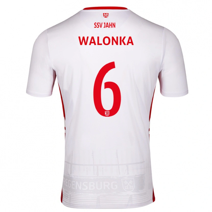 Danxen Kid Luca Walonka #6 White Red Home Jersey 2025/26 T-Shirt