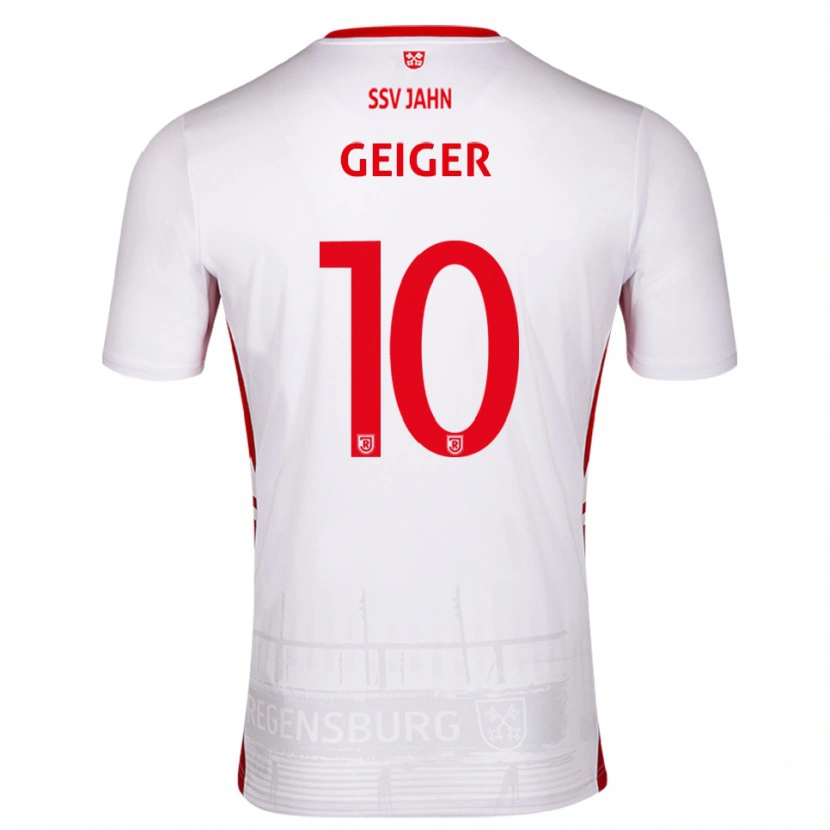 Danxen Kid Maximilian Geiger #10 White Red Home Jersey 2025/26 T-Shirt