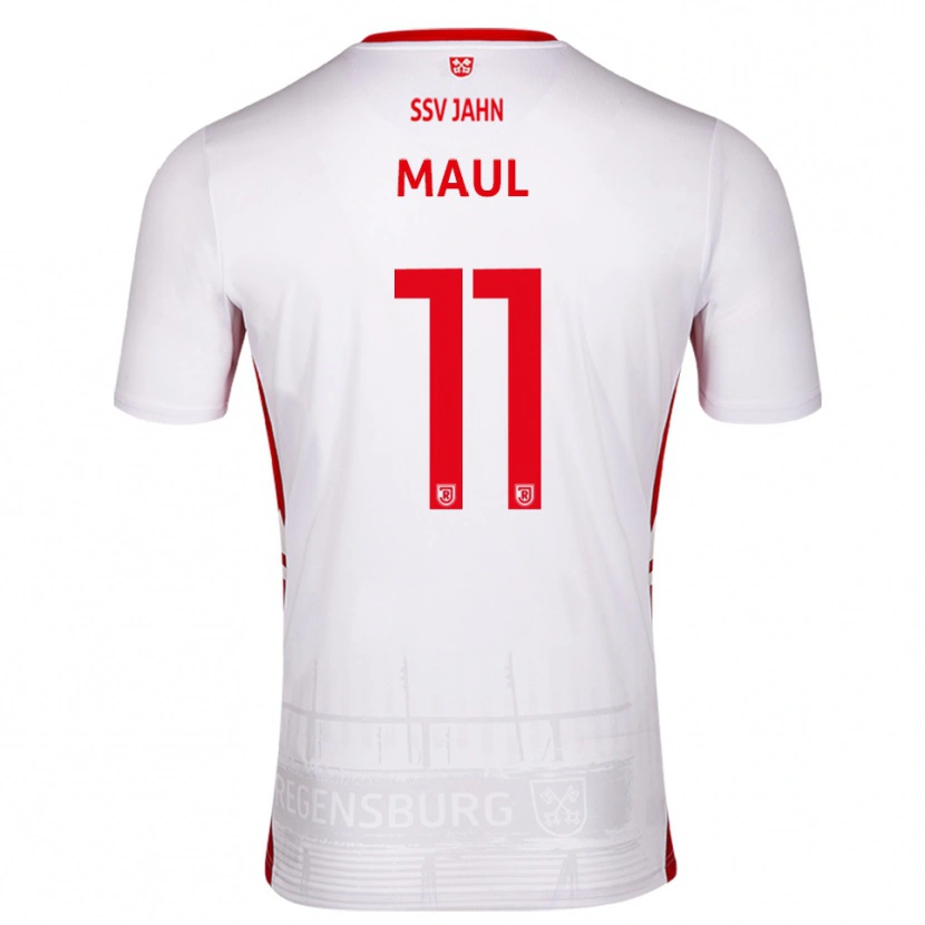 Danxen Kid Marco Maul #11 White Red Home Jersey 2025/26 T-Shirt
