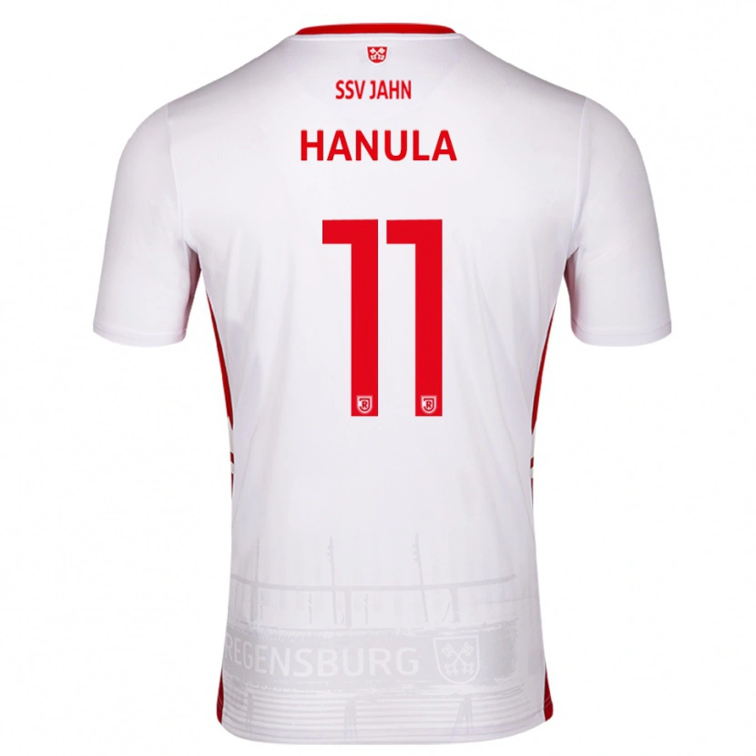 Danxen Kid Fabian Hanula #11 White Red Home Jersey 2025/26 T-Shirt