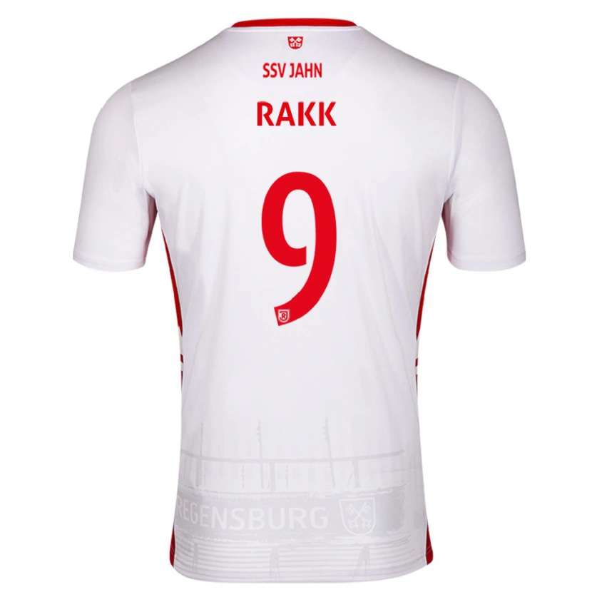 Danxen Kid Lars Rakk #9 White Red Home Jersey 2025/26 T-Shirt