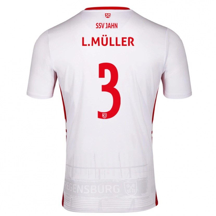 Danxen Kid Lenny Müller #3 White Red Home Jersey 2025/26 T-Shirt
