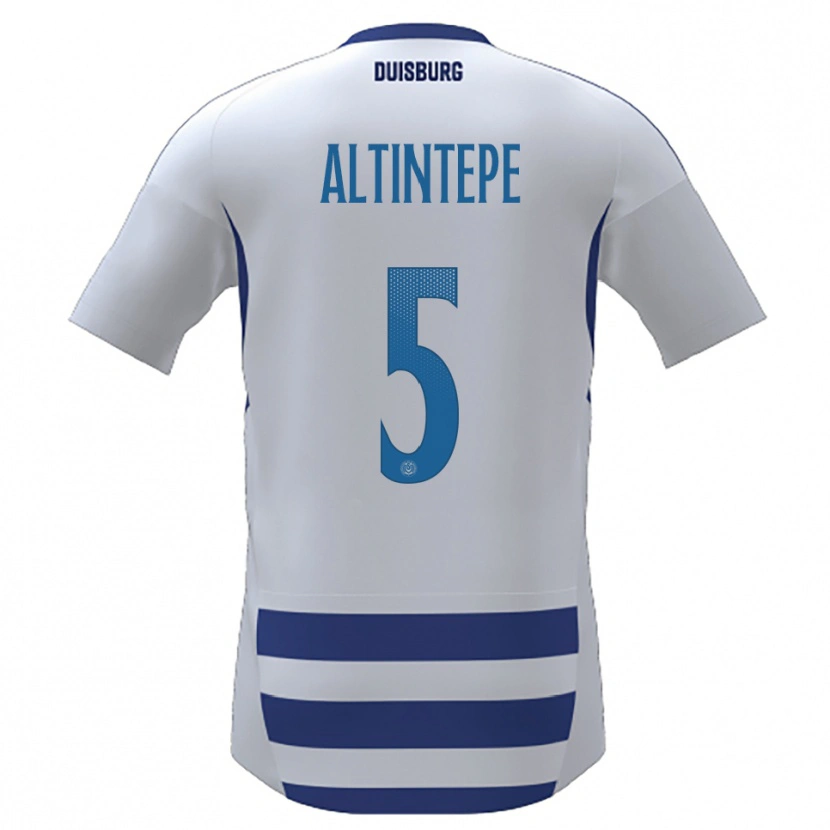 Danxen Kid Sükeyne Altintepe #5 White Blue Home Jersey 2025/26 T-Shirt