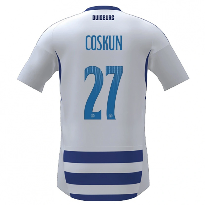 Danxen Kid Can Coskun #27 White Blue Home Jersey 2025/26 T-Shirt