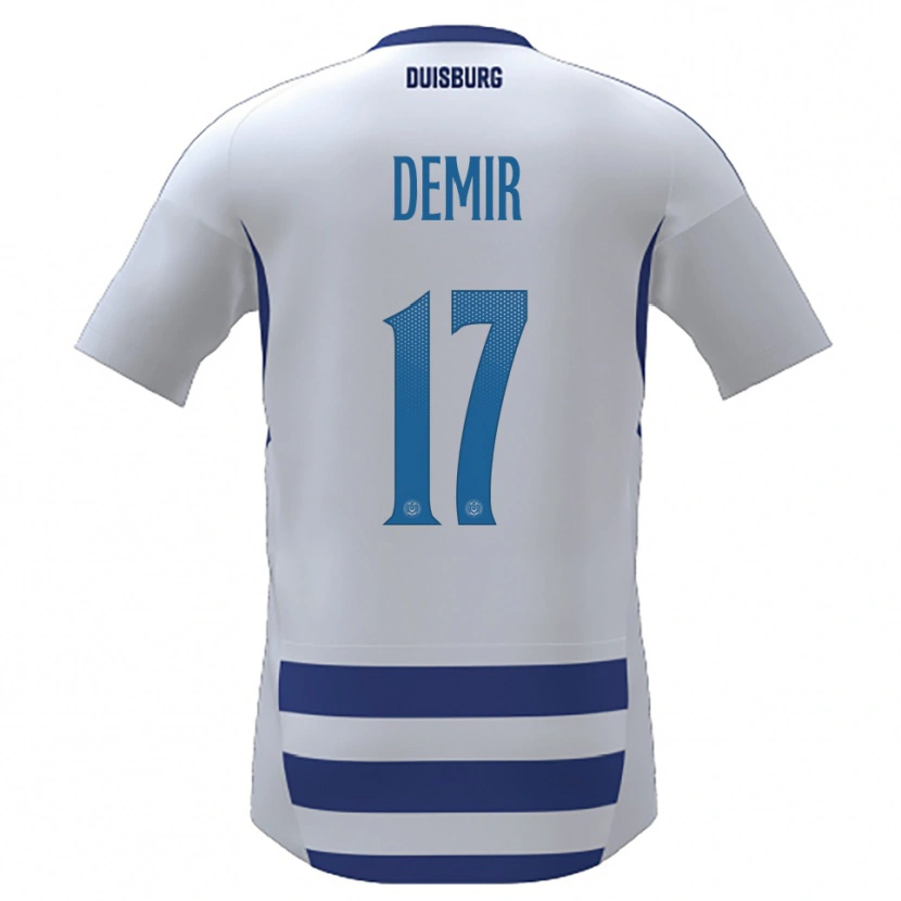 Danxen Kid Yagmur Demir #17 White Blue Home Jersey 2025/26 T-Shirt