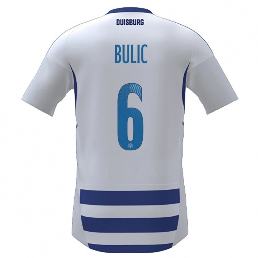 Danxen Kid Rasim Bulic #6 White Blue Home Jersey 2025/26 T-Shirt