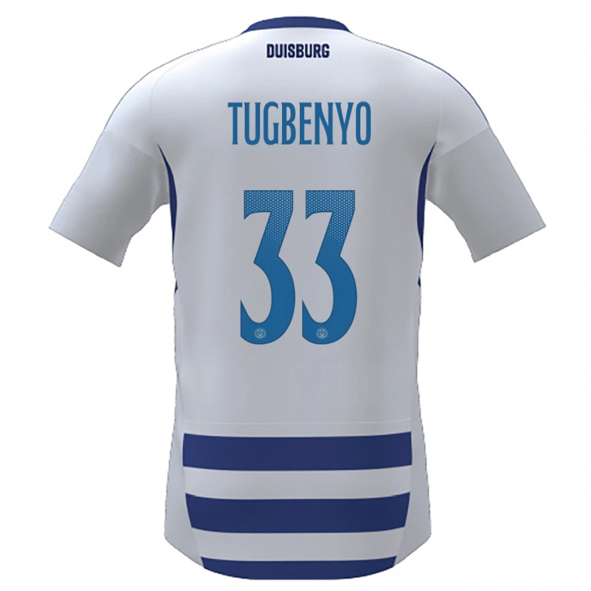 Danxen Kid Jesse Tugbenyo #33 White Blue Home Jersey 2025/26 T-Shirt