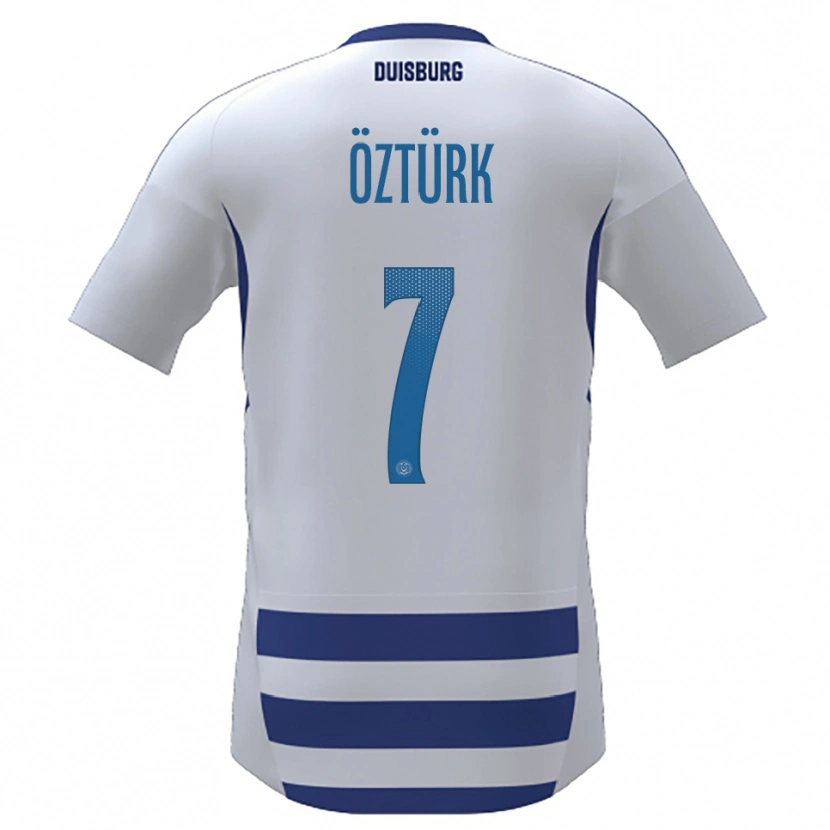 Danxen Kid Ahmet Öztürk #7 White Blue Home Jersey 2025/26 T-Shirt