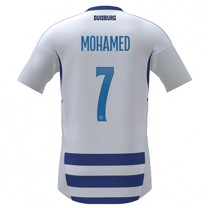 Danxen Kid Diyar Mohamed #7 White Blue Home Jersey 2025/26 T-Shirt