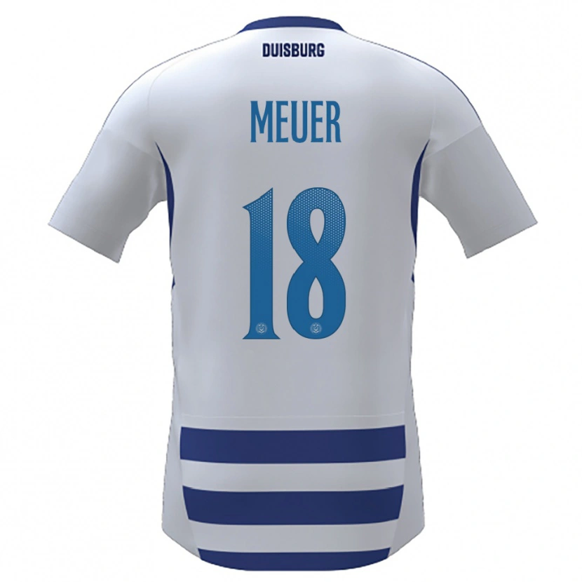 Danxen Kid Steffen Meuer #18 White Blue Home Jersey 2025/26 T-Shirt