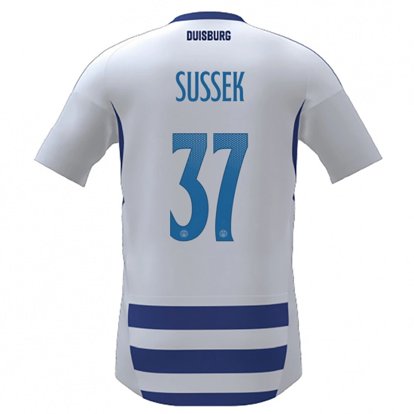 Danxen Kid Patrick Sussek #37 White Blue Home Jersey 2025/26 T-Shirt