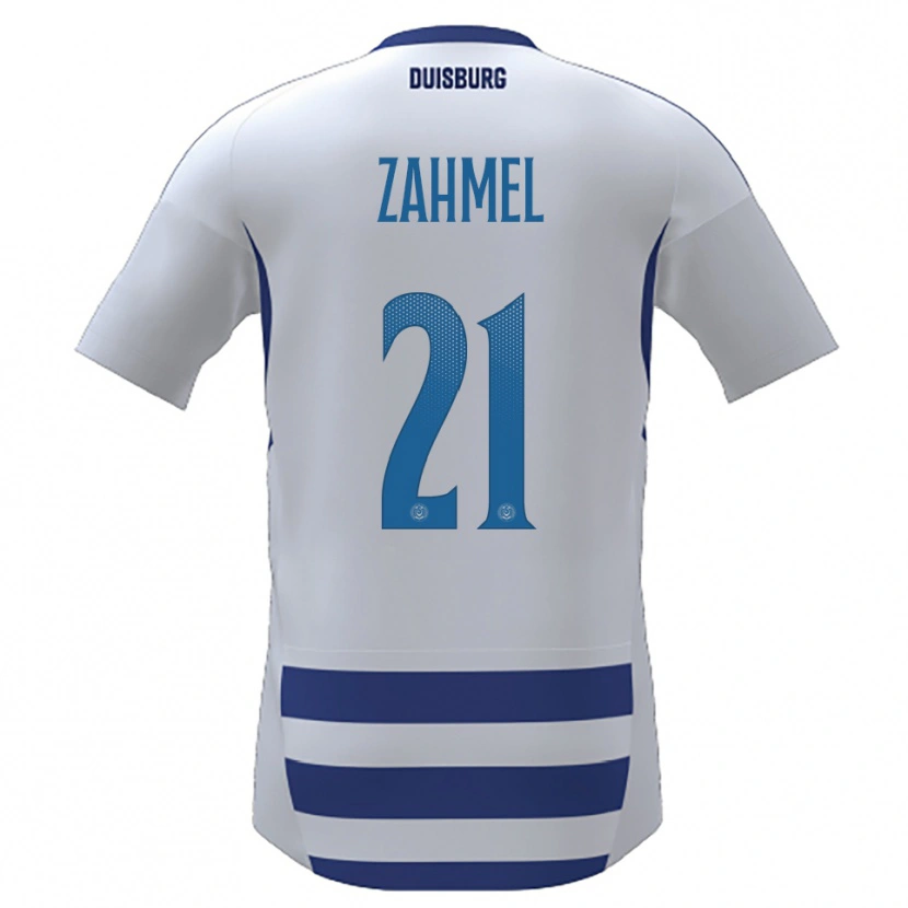 Danxen Kid Jannik Zahmel #21 White Blue Home Jersey 2025/26 T-Shirt