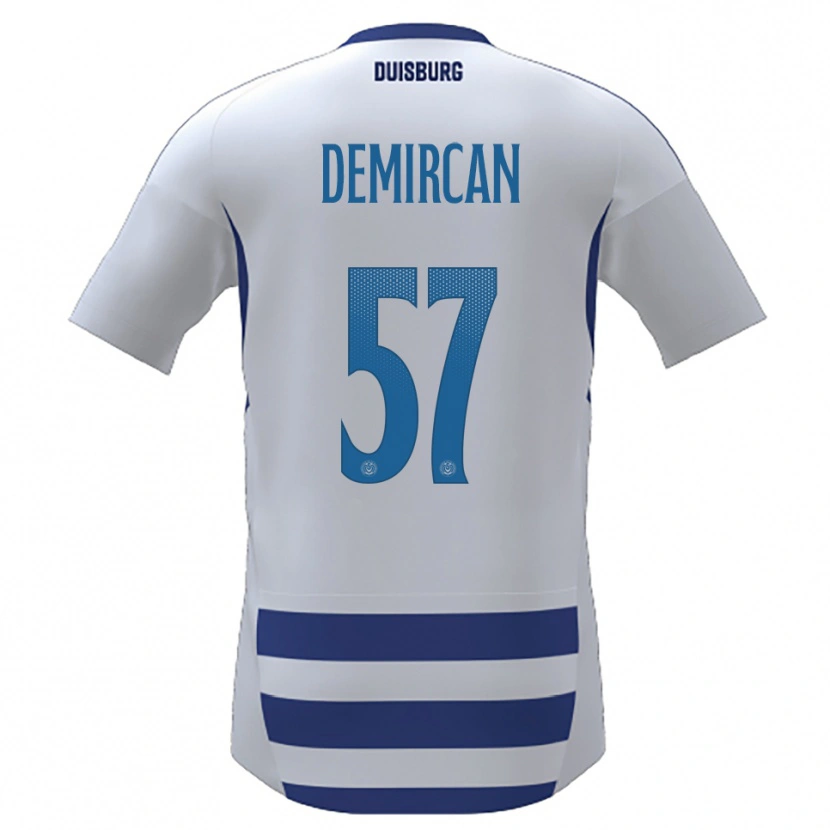 Danxen Kid Zarife Demircan #57 White Blue Home Jersey 2025/26 T-Shirt