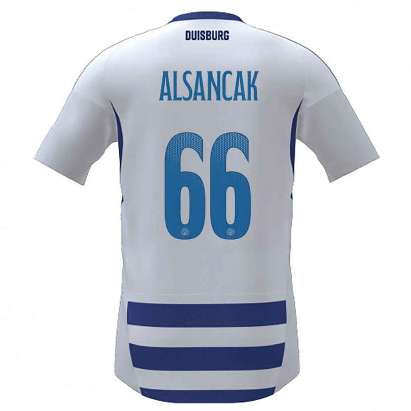 Danxen Kid Duygu Alsancak #66 White Blue Home Jersey 2025/26 T-Shirt