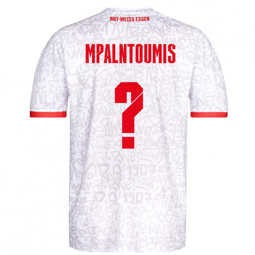 Danxen Kid Ilias Mpalntoumis #0 White Red Home Jersey 2025/26 T-Shirt
