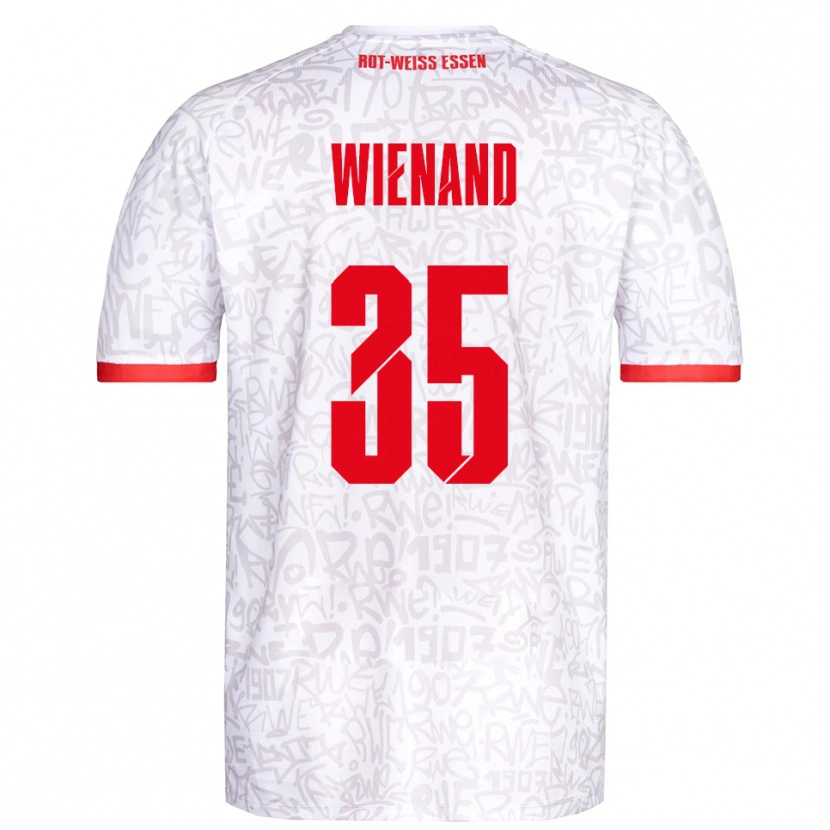 Danxen Kid Felix Wienand #35 White Red Home Jersey 2025/26 T-Shirt