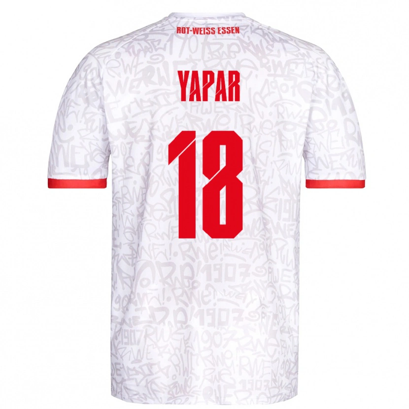 Danxen Kid Atilla Yapar #18 White Red Home Jersey 2025/26 T-Shirt