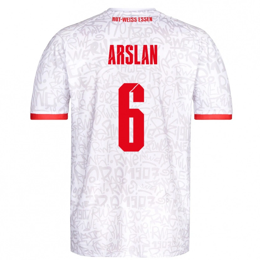 Danxen Kid Ahmet Arslan #6 White Red Home Jersey 2025/26 T-Shirt