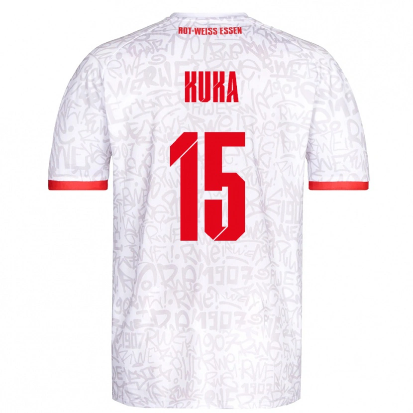 Danxen Kid Hamid Kuka #15 White Red Home Jersey 2025/26 T-Shirt